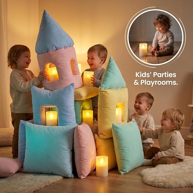 VENTA Frosted Glass LED Candles, Relaxing Hygge Ambiance - Image 4