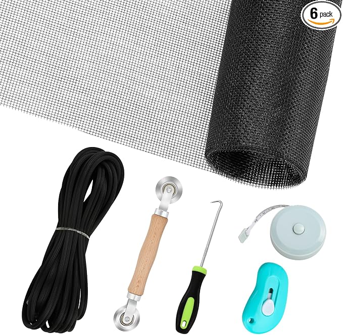 Windows Screen Replacement and Screen Door Repair Kit by Amzjjle