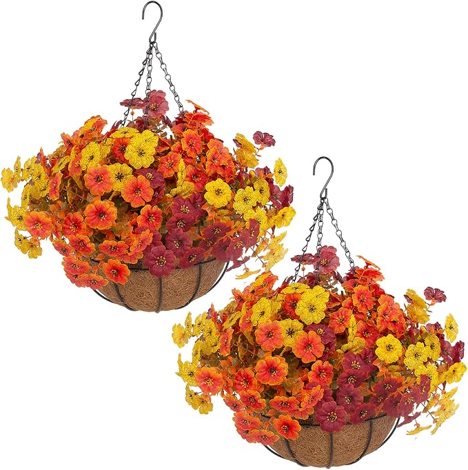 Hananona 2 Set Artificial Outdoor Fall Flowers by HANANONA