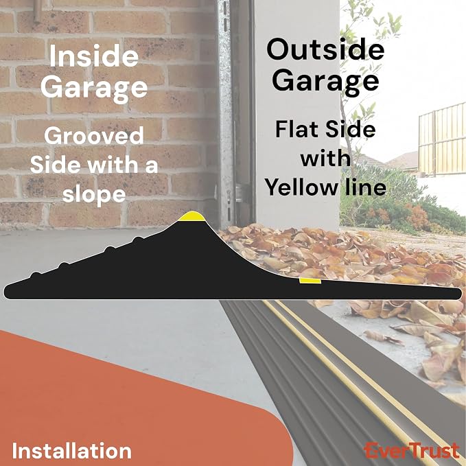 16Ft/5M Garage Threshold Seal Strip + 1pc 300ml Sealant Adhesive | Weatherproof - Image 4