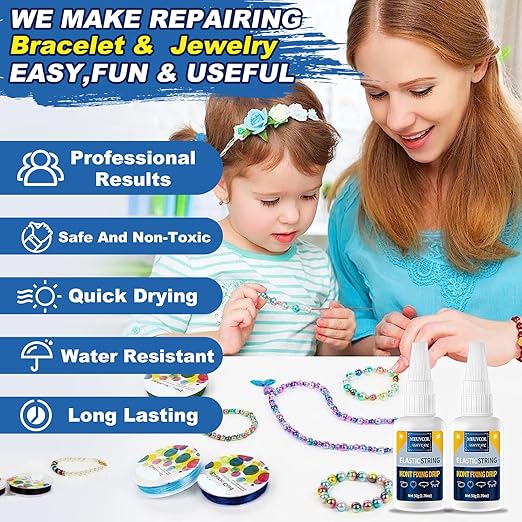 Jewelry Bracelet Glue for Elastic String Knot, Punctuation Beads, Jewelry - Image 3
