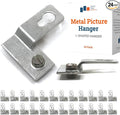 PHS Metal Frame D-Ring Picture Hangers, 24 Pack by PictureHangSolutions