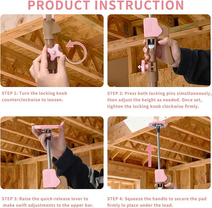 2PK Adjustable Telescopic Support Pole - Image 5