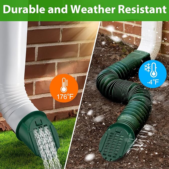 2 Pack 4" Slope Drainage Grate Cover, Rain Diverter, Drainage Grate Yard Drain - Image 8