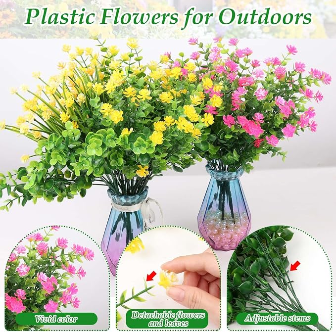 20 Bundles Artificial Spring Summer Flowers Bulk - Image 4