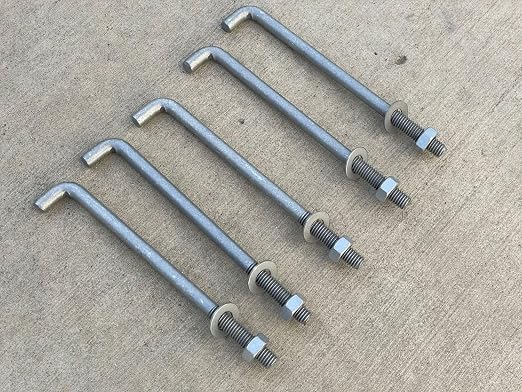 Sandbaggy 1/2" x 8" Threaded Concrete Anchor L-Bolts - Image 9
