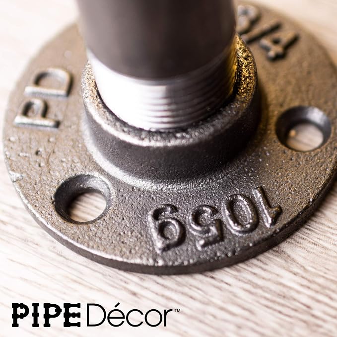 PIPE DECOR Mini Floor Flange Fitting, 3/4 Inch, and Standard 3/4 Inch Plumbing - Image 5
