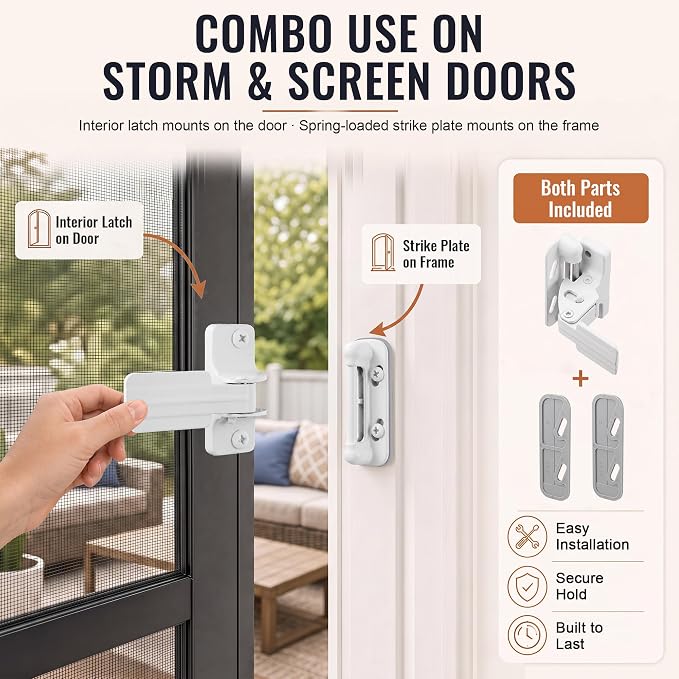 Storm and Screen Door Latch Repair Kit - Image 3