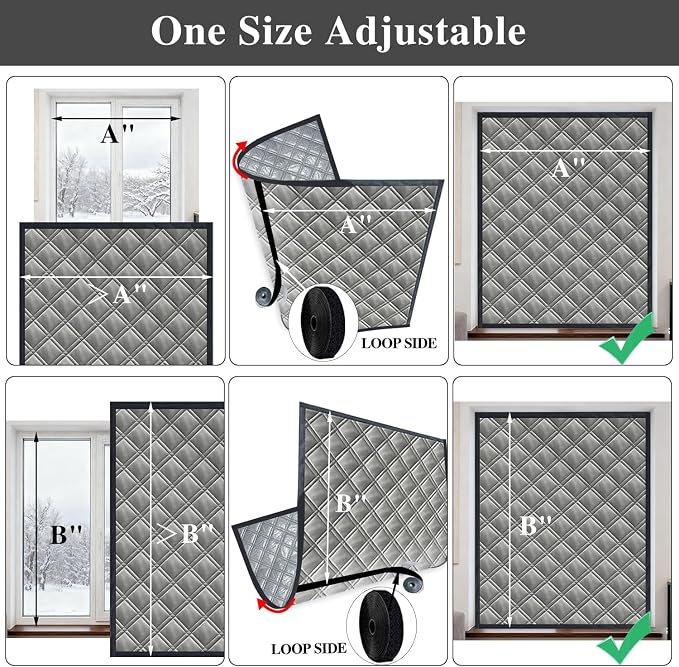 43"x59" Window Insulation Kit for Winter, 3Layer Thermal Window Insulation - Image 4