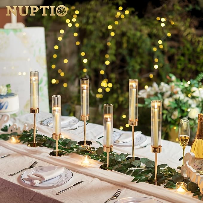 NUPTIO Tall Candlestick Holders - Image 3