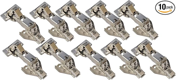 165 Degree Soft Close Cabinet Hinges 10 Pack, Face Frame Lazy Susan Corner by Elysian