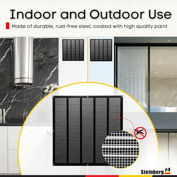 Steinberg14 Black Vent Cover 18x18 - Image 6