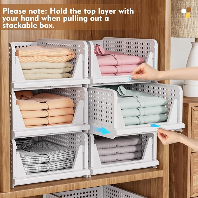 SNSLXH 5 Pack Closet Organizer Basket, Closet Organizers and Storage, - Image 6