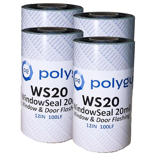 POLYGUARD WindowSeal Window and Door Flashing Tape, 12 in x 100 ft Roll by POLYGUARD