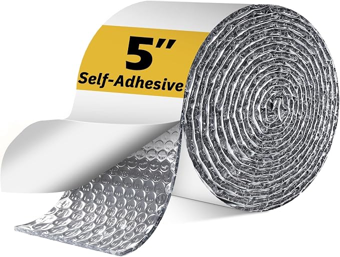 Double Bubble Reflective Foil Insulation Tape, Self-Adhesive Ac Pipe Insulation by DEMEDO