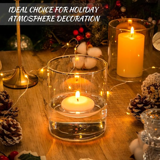 12pcs Glass Cylinder Vases for Centerpieces - Image 5