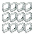 12 Packs Square Extension Ring, 1-1/2'' Deep, Electrical Box Extender, by Qlvily