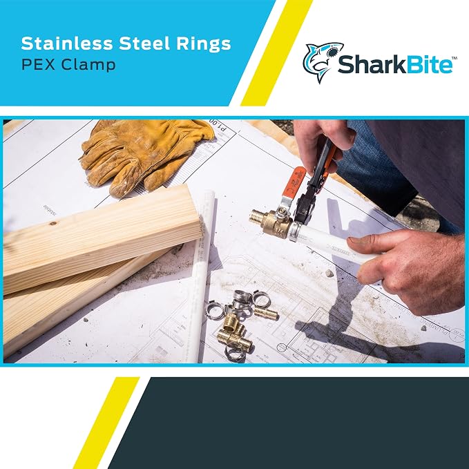 SharkBite 3/4 Inch Clamp Ring, Stainless Steel Plumbing Fitting, PEX Pipe - Image 5