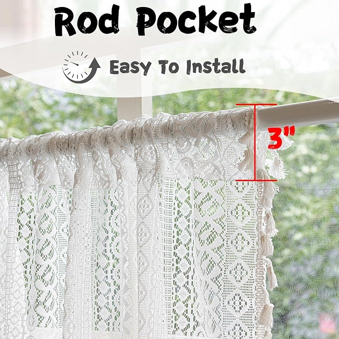 Sutuo Home Boho Short Curtain Valance - Image 5