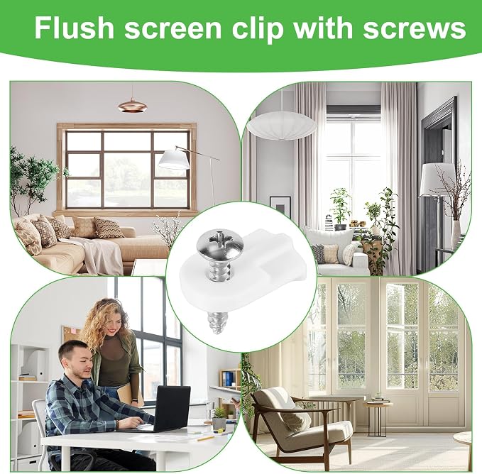 50pcs L5766 & PL7906 Window Screen Clips, Flush Mount Storm Window Clips - Image 6