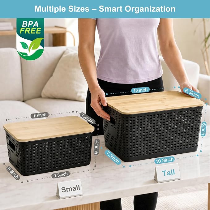 Small Plastic Storage Bins - Image 9