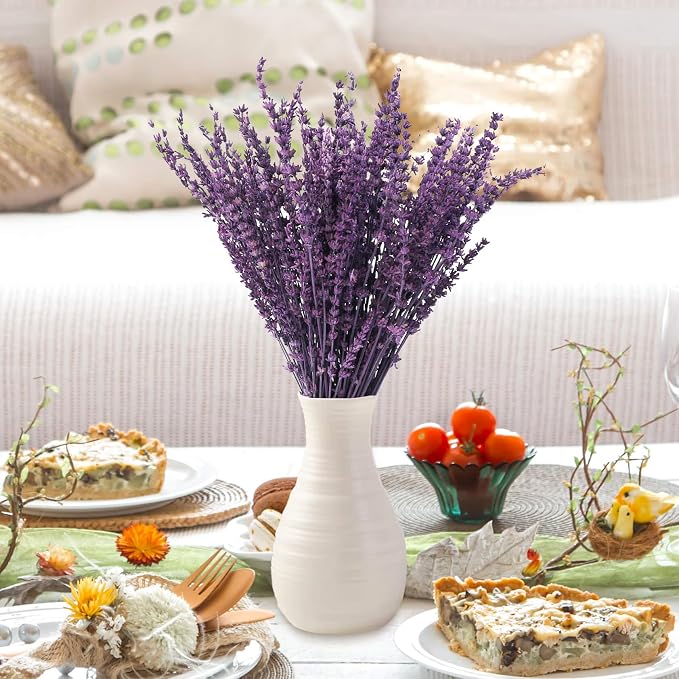 Glicrili Dried Lavender Flowers Real Stems Purple Bouquet - Image 6
