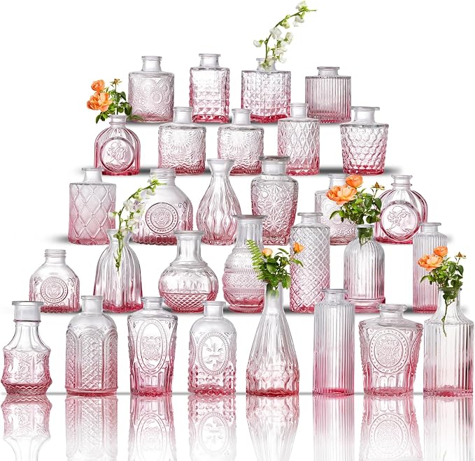Glass Bud Vase Set of 30 by Ulodimi