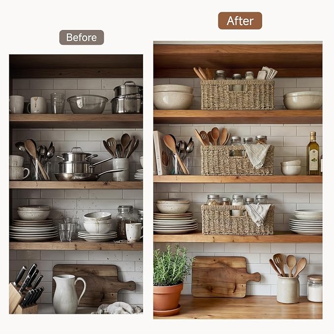 StorageWorks Wicker Storage Baskets - Image 6