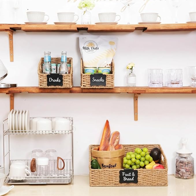Pantry Organizers, Handwoven Large Wicker Baskets - Image 7