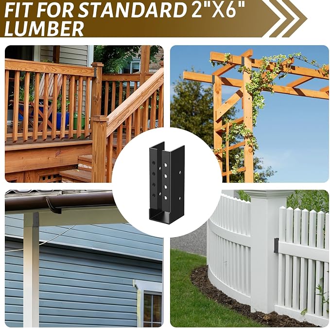 2"x6" Concealed Joist Hanger, Outdoor Concealed-Flange Joist Bracket | Joist - Image 5