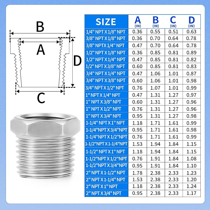 ChillWaves 304 Stainless Steel Pipe Fitting - Image 2