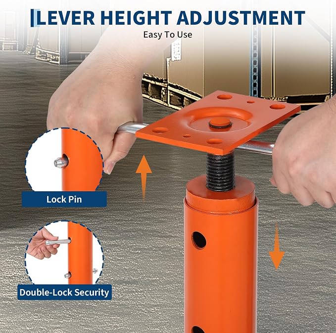 2 Pack Jack Post, House Floor Jack 56"-100", 18000 LBS Basement Jacks | Heavy - Image 6
