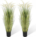 KOL Artificial 5ft 2-Pack Horsetail Reed Grass, 59in Tall Artificial Indoor by KOL