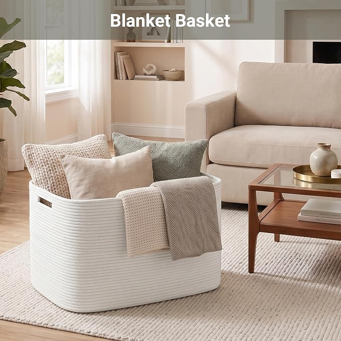Large Laundry Basket/Hamper, Toy Storage, Baby Blanket Basket, - Image 3