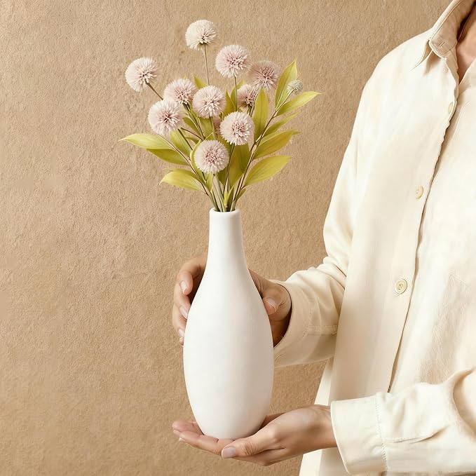 Ceramic Flower Vase Set, Modern Farmhouse Decorative Vases - Image 8