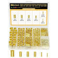 Siptenk 236PCS 1/2" 3/8" 5/16" 1/4" 3/16" 1/8"Brass Compression Tube Insert | 6 by Siptenk