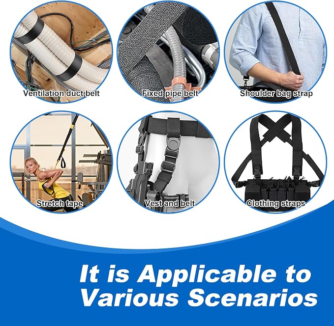 Heavy Duty Duct Strap 150FT Black Nylon Webbing Strap - Image 5