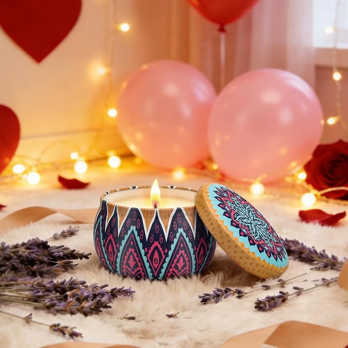 Candle Gift Set Bundle for Women, 2 Sets of 4 Scented Candles, 8% Essential Oils - Image 2