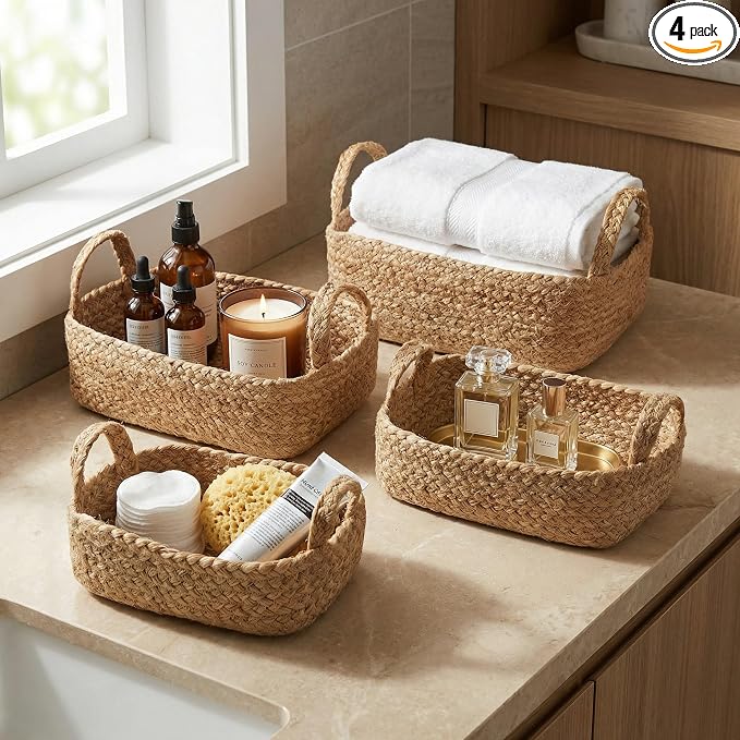 Beautiful Storage Basket Set of 4 by KIBAGA