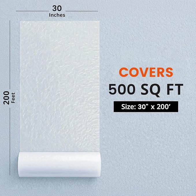 TAPEBEAR Carpet Protection Film 30" x 200' Carpet Cover 500 Sq.Ft - Image 2