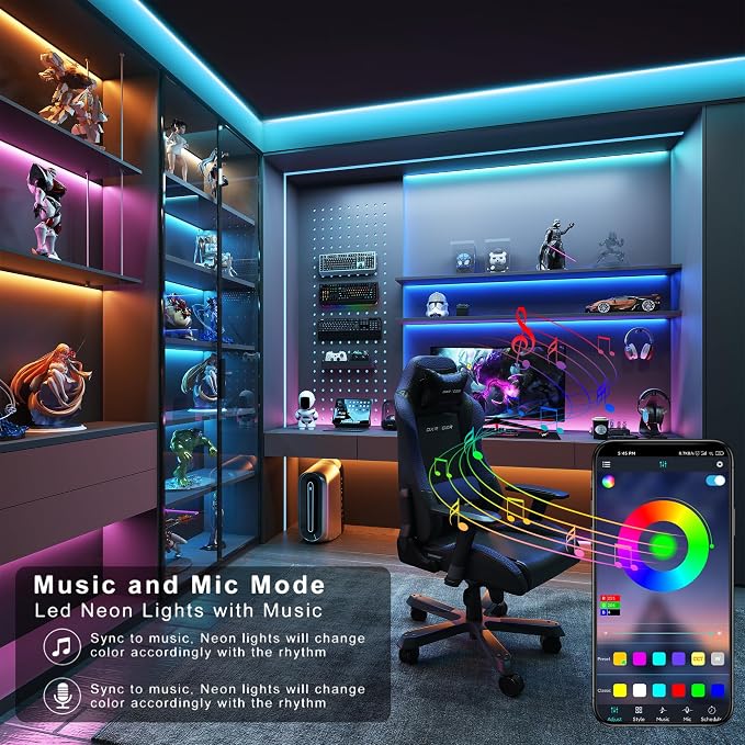 GANZQH 100FT RGB Led Lights for Bedroom - Image 4