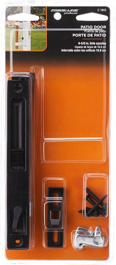 Prime-Line C 1043 Diecast Non-Keyed Patio Sliding Door Handle Set, Single Pack by Prime-Line