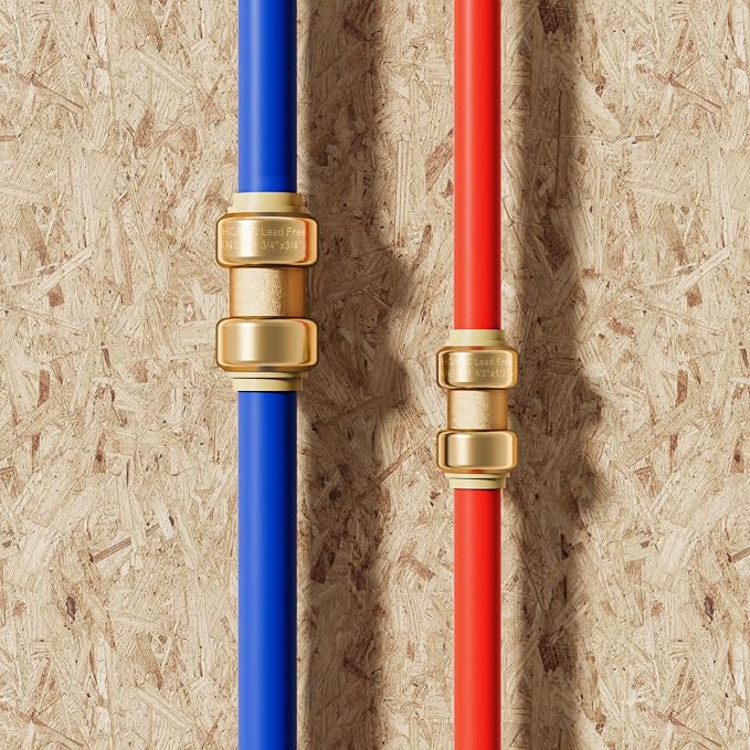 1" Pex fitting Straight Coupling Push Fit PEX Fittings, Push-to-Connect Copper - Image 5