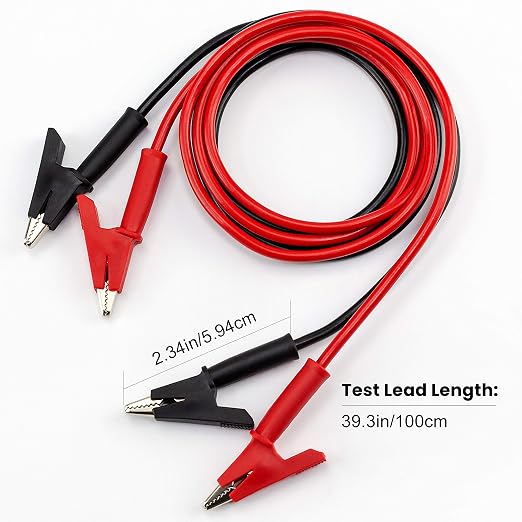 KAIWEETS Alligator Clips Electrical Test Leads Set, 15A Jumper Wires Heavy Duty - Image 7