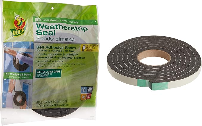 Duck Brand Self Adhesive Foam Weatherstrip Seal by DuckBrand