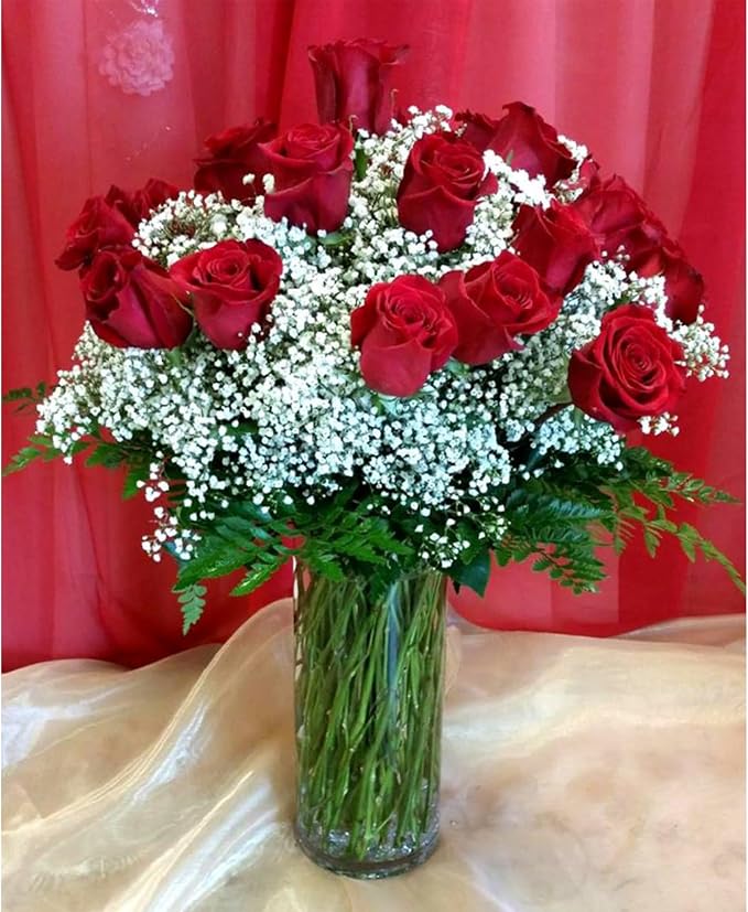 WGVI Quality Thick Weighted Clear Cylinder Glass Vases, Flower Arrangement - Image 6