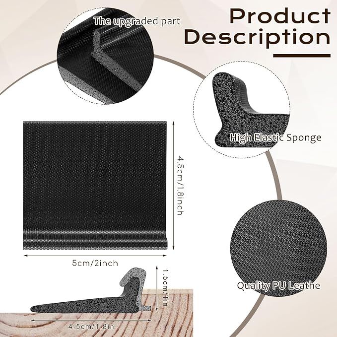 Pangda 25 Pcs Door Corner Seals, Self Adhesive, Frame Corner Seals, Peel and - Image 2