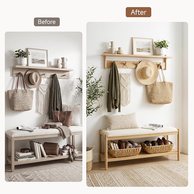 StorageWorks Wicker Baskets for Organizing, Water Hyacinth Storage Baskets | - Image 5