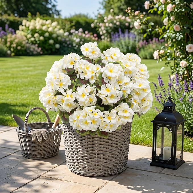 lovemoon 8 Pcs Artificial Geraniums - Image 7