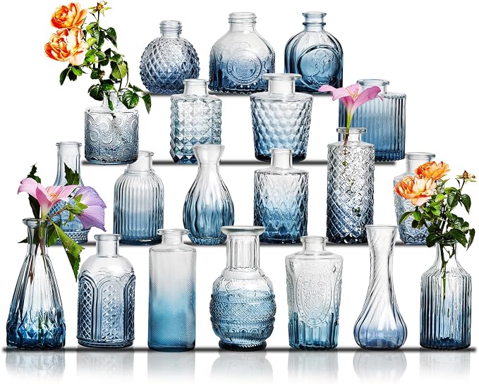 Glass Bud Vase Set of 20 by Ulodimi